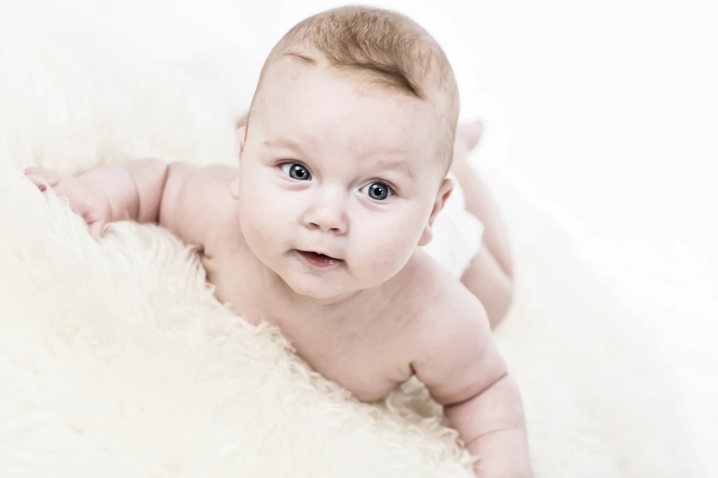 Blå øjne i babyfotografering, Virum