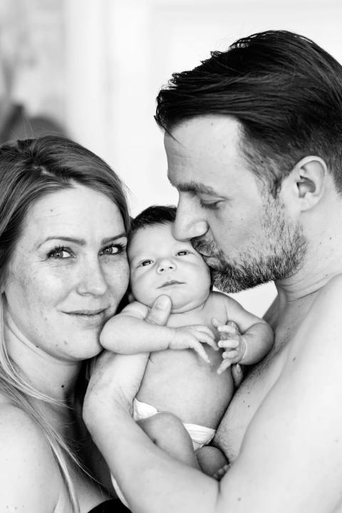 Rørende øjeblik: Første baby fotografering