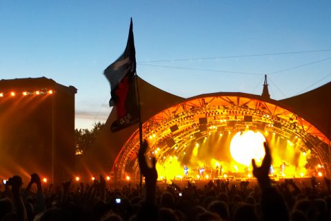 Roskilde Festival - stemning i mørket