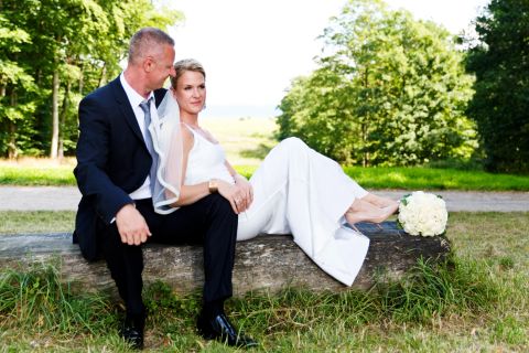 Bryllupsbillede: En kærlighedshistorie i naturlige omgive...