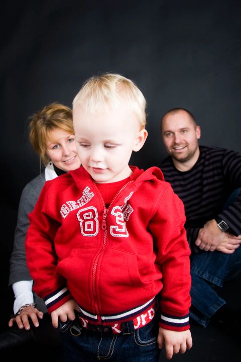 Legende barn med forældre: Et gribende familiefoto fra Virum