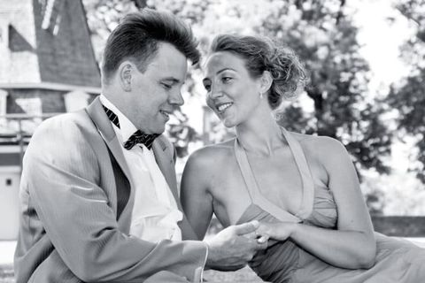 Kærlighed og glæde: Bryllupsparret i Virum