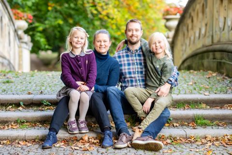 Virum: Familie fotografering med ægte smil