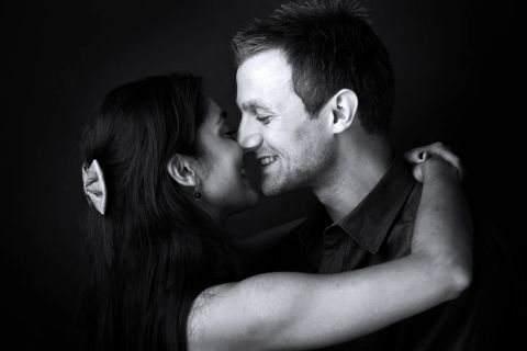 Ømhed i sort-hvid: et personligt parportræt